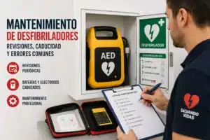 mantenimiento de desfibriladores