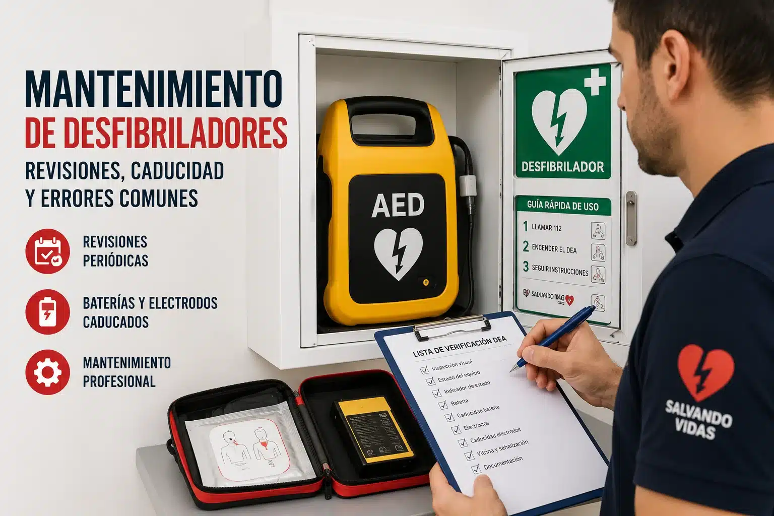 mantenimiento de desfibriladores