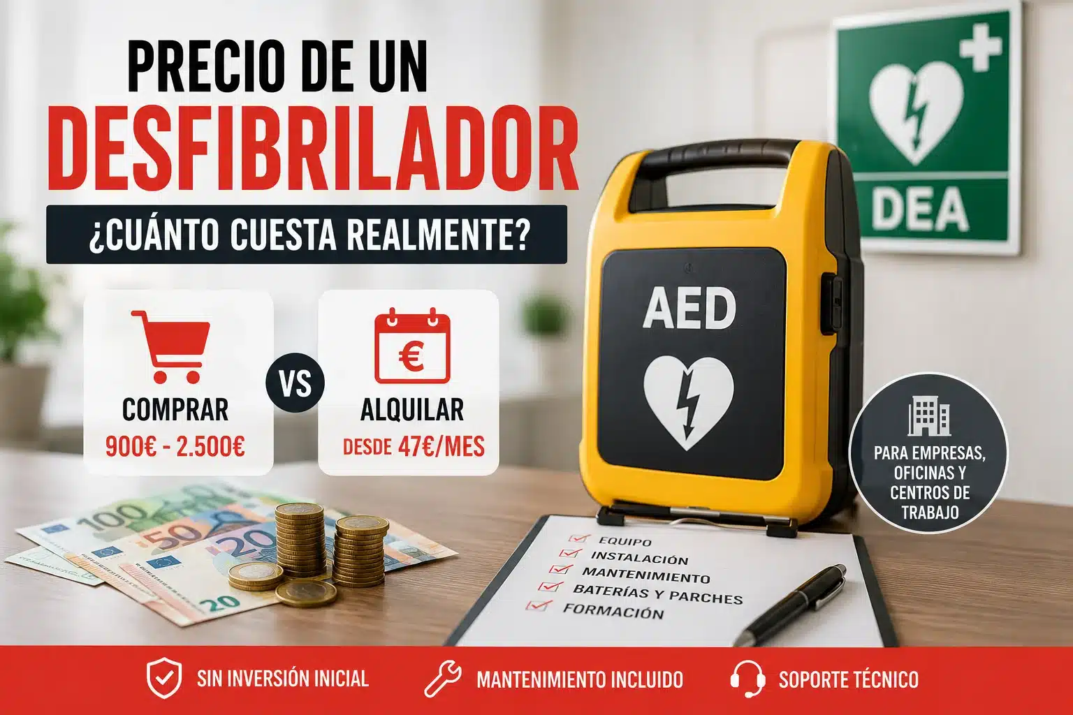 precio de un desfibrilador
