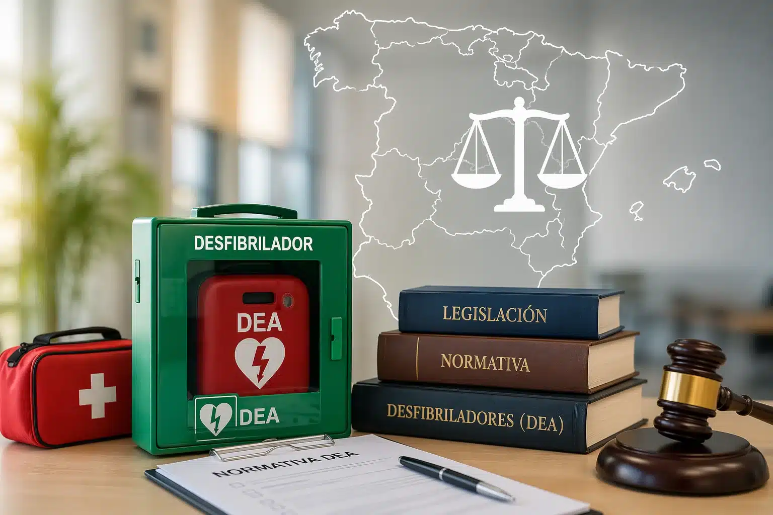 normativa desfibriladores DEA en España y cumplimiento legal
