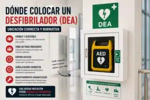 donde colocar un desfibrilador