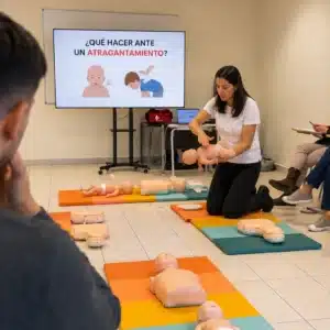 Curso de primeros auxilios pediátricos en Madrid con práctica de RCP infantil