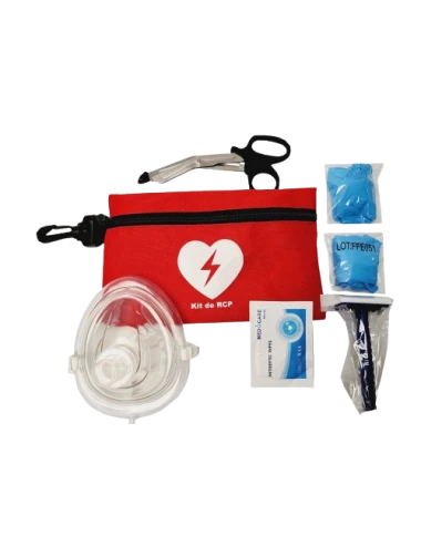 Kit RCP rojo para desfibrilador DEA